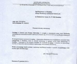 Niechlujstwo czy prześladowanie? Czy kolejne organy Wymiaru Sprawiedliwości gnębią biznesmenkę z Kłodzka?