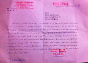 [VIDEO] Jak Prokurator Rejonowy w Kłodzku, Jan Sałacki, może ukarać swoją żonę, podwładną mu prokurator? Nie da jej obiadu czy jak? - pyta Bożena Zalewska, której sąd uznał wczoraj niezdolność do wykonywania robót publicznych