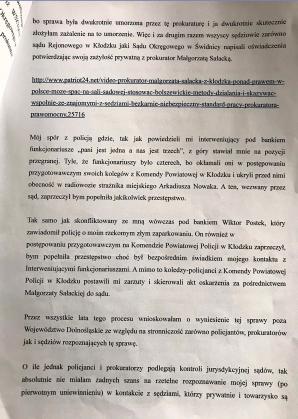 [VIDEO] SPRAWA BOŻENY ZALEWSKIEJ: Przestrzeganie procedur w dolnośląskich sądach? Ale po co, skoro można skazać bez żadnego dowodu? A skargi na udowodnione kolesiostwo pani prokurator i sędziów uznać za „oczywiście bezzasadne”!
