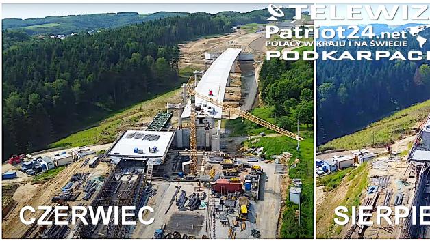 [VIDEO] S19 Babica–Jawornik: estakada rośnie w oczach (sierpień 2025)
